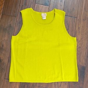 💥3for$12💥 Choices Chartreuse Sleeveless Top size XL